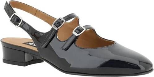 Carel Leren Peche Pumps met Bandjes Black Dames
