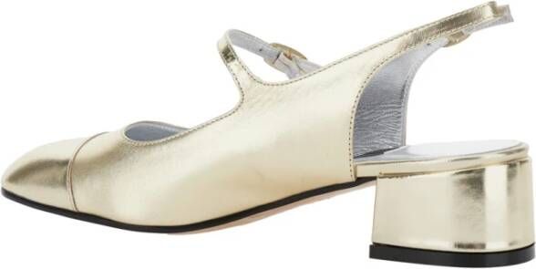 Carel Metallic Slingback Pumps in Lakleer Gray Dames