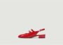 Carel Paris Hoge hakken Shiny Leather Slingback With Straps in rood - Thumbnail 2