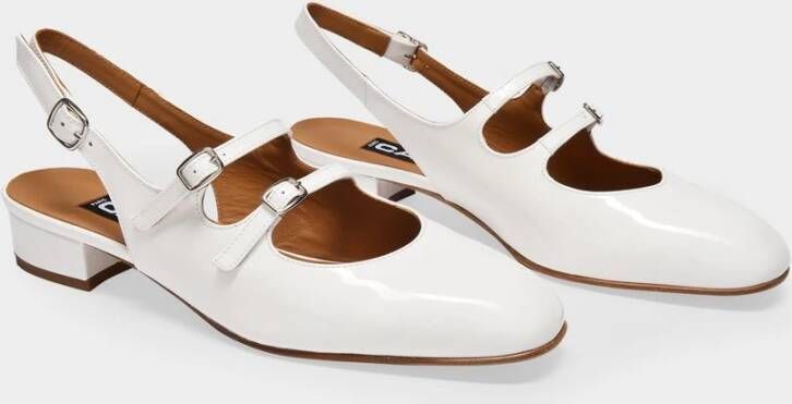 Carel Platte sandalen Wit Dames
