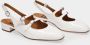 Carel Witte Slingback van Lakleer White Dames - Thumbnail 11