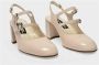 Carel Parijse Stijl Beige Lakleren Pumps Beige Dames - Thumbnail 2