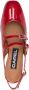Carel Paris Hoge hakken Shiny Leather Slingback With Straps in rood - Thumbnail 3