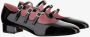 Carel Zwarte Leren Gesp Pumps met Vierkante Hak Black Dames - Thumbnail 9