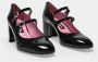 Carel Paris Hoge hakken Black Almond Toe Pumps in zwart - Thumbnail 3