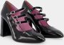 Carel Zwarte Patent Mary Jane Schoenen Black Dames - Thumbnail 2
