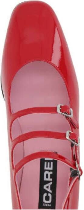 Carel Rode Lakleren Mary-Jane Platte schoenen Red Dames
