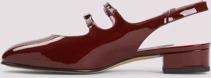 Carel Rode Lakleren Pantoffels Elegante Stijl Red Dames