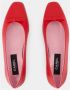 Carel Rode Leren Ballerina's met Enkelband Red Dames - Thumbnail 4