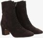 Carel Suède Veterschoen Enkellaars Bruin Brown Dames - Thumbnail 2