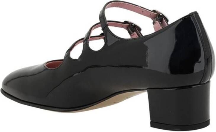 Carel Verstelbare Band Dikke Hak Pumps Black Dames