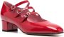 Carel Paris Hoge hakken Shiny Leather Slingback With Strap Closure in rood - Thumbnail 5