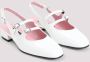 Carel Witte Lakleren Pantoffels White Dames - Thumbnail 7