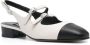 Carel Zwarte Dubbele Band Slingback Puntige Neus Beige Dames - Thumbnail 10