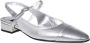 Carel Metallic Finish Chunky Heel Leren Pumps Gray Dames - Thumbnail 8