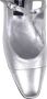Carel Metallic Finish Chunky Heel Leren Pumps Gray Dames - Thumbnail 10