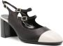 Carel Zwart & Wit Gesp Pumps met Vierkante Hak Black Dames - Thumbnail 6