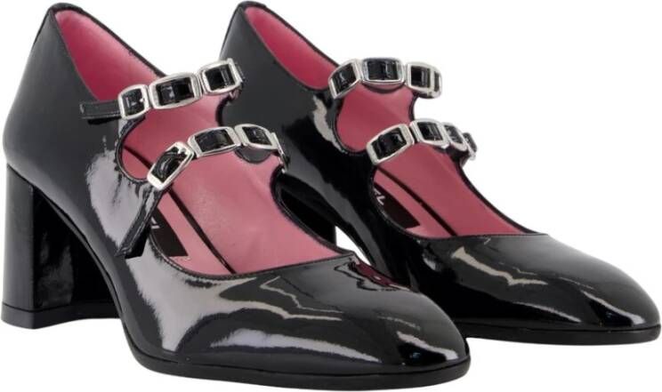 Carel Zwarte Lakleren Pumps