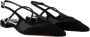 Carel Zwarte Leren Ballerina Glad Lamsvel - Thumbnail 2