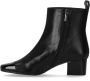 Carel Zwarte leren enkellaars met glanzende afwerking Black Dames - Thumbnail 4
