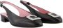 Carel Zwarte Leren Platte Schoenen Coquelicot - Thumbnail 2