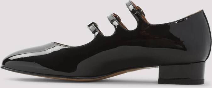 Carel Zwarte Leren Pumps voor Vrouwen Black Dames