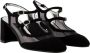 Carel Zwarte Leren Sandalen Patentstijl - Thumbnail 2