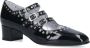 Carel Paris Hoge hakken Shiny Leather Slingback With Studs in zwart - Thumbnail 6