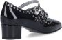 Carel Paris Hoge hakken Shiny Leather Slingback With Studs in zwart - Thumbnail 8