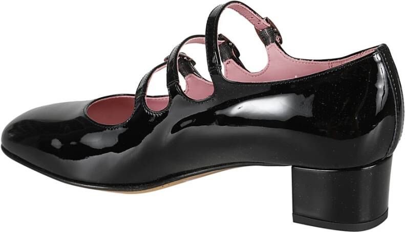 Carel Zwarte Patent Pumps Met Hak Black Dames
