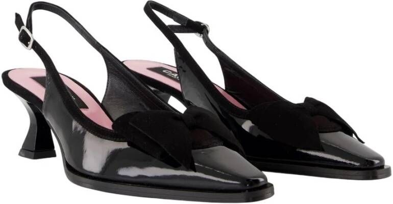 Carel Zwarte Patentleren Marquise Sandalen