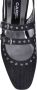 Carel Zwarte Denim Slingback Koningin Schoenen Black Dames - Thumbnail 4
