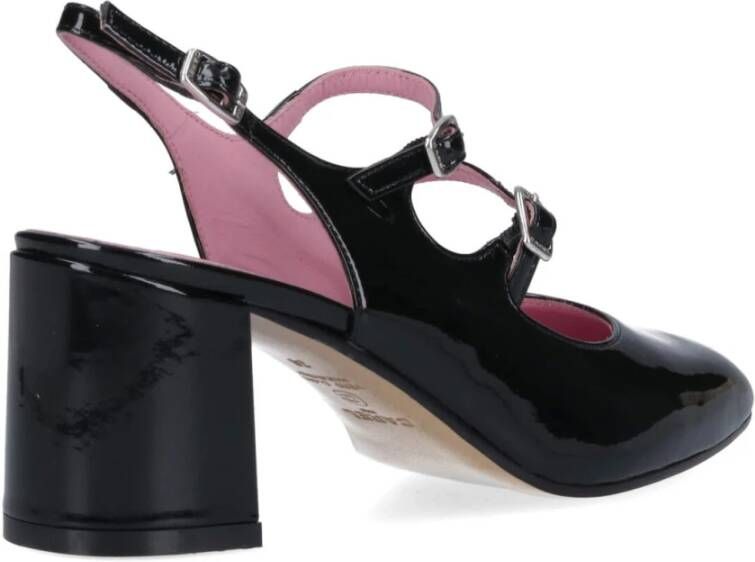 Carel Zwarte Slingback Hak Black Dames