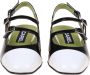 Carel Zwarte en witte slingback van lakleer Black Dames - Thumbnail 3