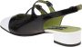 Carel Zwarte en witte slingback van lakleer Black Dames - Thumbnail 4