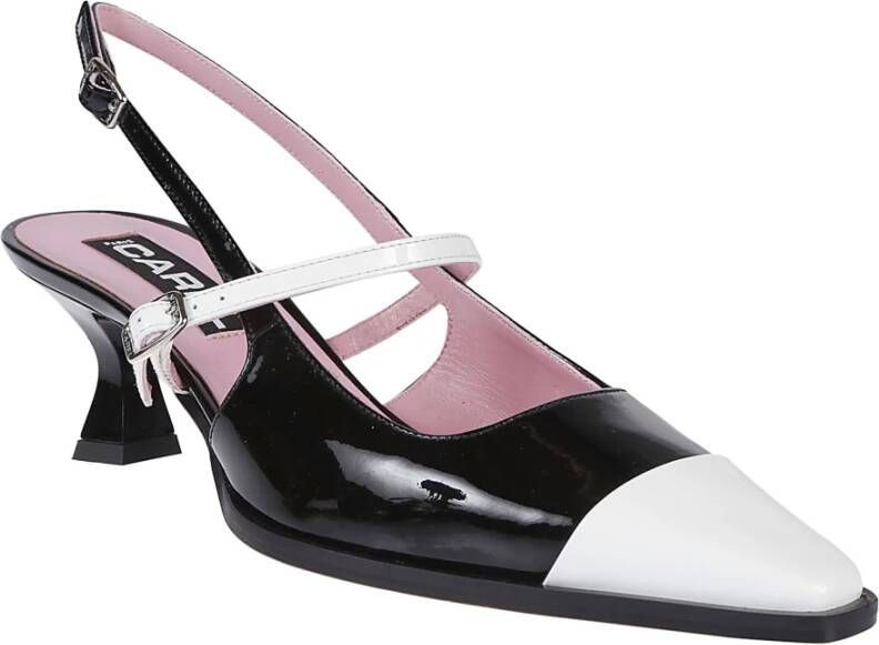 Carel Zwart Wit Slingback Sandalen Multicolor Dames