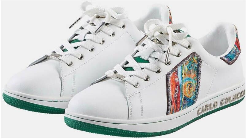 carlo colucci Strick Sneakers Wit Heren