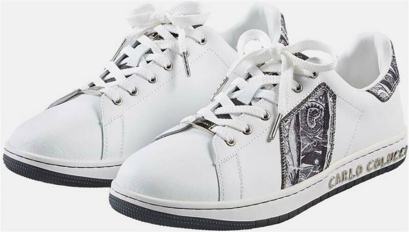 carlo colucci Strick Sneakers Wit Heren