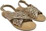 Carmela Gevlochten leren lage sandalen met band Yellow Dames - Thumbnail 3