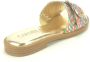 Carmela Kleurrijke Platte Vlecht Sandaal Multicolor Dames - Thumbnail 2