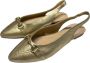 Carmela Leren Ballerina met Accessoire Leren Zool Yellow Dames - Thumbnail 3