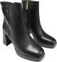 Carmela Leren enkellaarsjes met 9cm hak Black Dames - Thumbnail 3