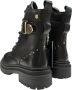 Carmela Leren gesp enkellaarzen Black Dames - Thumbnail 6