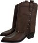 Carmela Leren Westernlaarzen en enkellaarsjes Brown Dames - Thumbnail 3