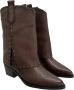 Carmela Leren Westernlaarzen en enkellaarsjes Brown Dames - Thumbnail 4