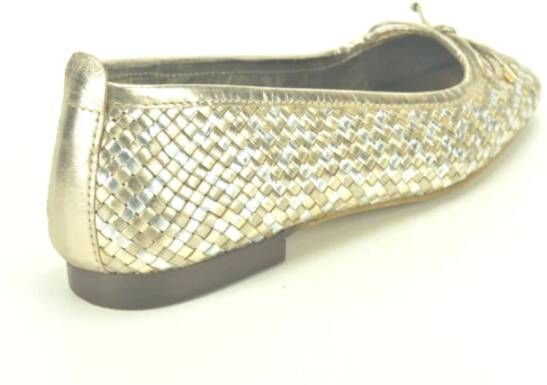 Carmela Metallic Gevlochten Ballerina`s