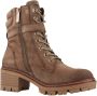 Carmela Stijlvolle Lace-up Laarzen met Gesp Beige Dames - Thumbnail 6