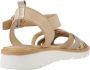 Carmela Stijlvolle Platte Sandalen Beige Dames - Thumbnail 5