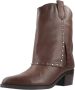Carmela Leren Westernlaarzen en enkellaarsjes Brown Dames - Thumbnail 6