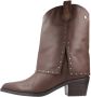 Carmela Leren Westernlaarzen en enkellaarsjes Brown Dames - Thumbnail 7